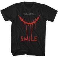 Smile Movie What Makes You Smile Horror Scary Face Graphic T Shirt Thriller Streetwear Cotton Oversized Tee S