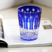 Handcraft Hand Cut  Lotus Colored Hock Wine Glasses Red Champagne Flute Blue Edo Kiriko Highball Cocktail Whiskey Glass