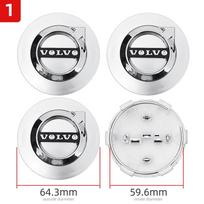 4pcs 64mm VOLVO Badge Car Wheel Center Cap For Volvo XC60 V70 S60 XC90 S80 V40 XC70 V50 Rim Hub Cover Decorate Accessories