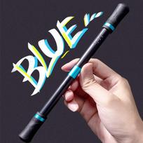 Funny Spinning Pen Adults Antistress Rotating Pen Fidget Toys Children Spinning Game Hand Spinner Pen Stress Reliever Gifts mėlyna