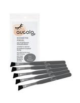 aucola antakių ir blakstienų dažymo šepetėliai platūs, kieti Aucola Cosmetic Brush Hard 5vnt