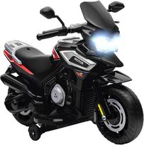 Aosom Elektrinis motociklas vaikams, 85.5x44.5x56 cm, juodas, plastikas ir metalas