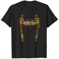 Oktoberfest T-Shirt Lederhosen Costume Beer Festival Bavarian Party Tee S