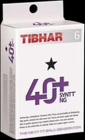 Stalo teniso kamuoliukai 40+ Syntt Tibhar 6vnt. balti
