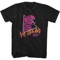Def Leppard 1983 Pink Leopard Men's T Shirt Rock Music Band Merch XXXL