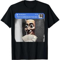 Tung Tung Tung Sahur Meme Tee, Funny Front Door Scene Casual Unisex T-Shirt Crewneck Man XL