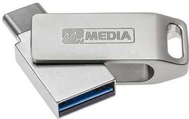 Unbekannt „MyMedia MyDual USB 3.2 Gen 1“, 64GB, 69270, sidabras, 69270, USB A / USB C, su pasukamu dangteliu