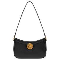 Chloe Horse Medal Logo Buffalo Leather Shoulder Bag Women shoulder bag Black CH25AP989O37-001 Basic Set (Bag+Dust Bag)