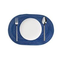 Rankomisaustos ovalios padėkliukai, Atsparūs karščiui padėkliukai, Poliesterio pluošto padėklas karštiems patiekalams ir puodams, Rustic virtuvės stalo dekoras (Royal blue,Large) karališkos mėlynos spalvos
