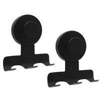 Stainless Suction Cup Holder - No Drill Shaving for Bathroom, 2 Pack One Size juoda