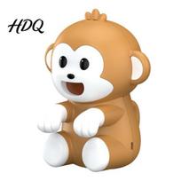 Cute Monkey Fan Clip-on Mini for Cup Bowl Portable Holder Cooling Hot Personal Soup Coffee 3 Speed Rechargeable Coffee Chiller Desk Neck