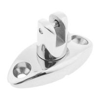 Bimini 360° Adjustable Swivel Quick Top Mount Deck Hinge With Rubber Pad Quick Release Pin 316 Stainless Steel Boat Accessories