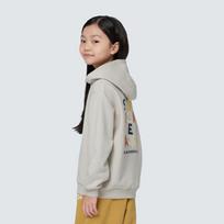 [Snowpeak] Kids Graphic Hooded T-shirt Light Beige (S24FKFHD80) 125