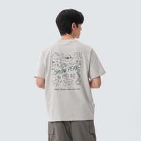 [Snowpeak] Cotton Picnic Short Sleeve T-shirt Light Beige (S25MUFTS60) 90