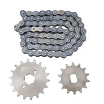 with 18T Front Sprocket 420 Chain Sprocket Kit Motorcycle Chain Kit  for DIY Scooter 420 Sprocket Kit
