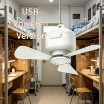 12000mAh Rechargeable Portable Camping Ceiling Fan, Outdoor Tent Air Cooler with LED Light & Remote Timer No plug