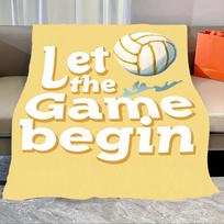 1pc Flannel Blanket  Basketball Hoop Print Blanket - Sporty Black & Orange Design for Game Night Size: 75*100cm, Weight: 230 GSM