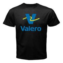 Blue and Yellow Printed T-shirt with the Valero Logo XXL