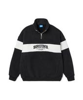 Ucla Unisex Polar Fleece Boa Half-Zip Block Sweatshirt [Black](Uzbltb2_39) Black(39)/Fff