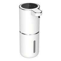 P11 Minimalist USB Powered Automatic Soap Dispenser | 360mL Clear Tank | Easy Refill Monitoring for Hotel & Household Use (White,Type-C&DC-5V) balta