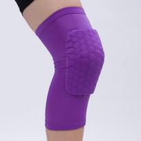 Compression Sleeve Knee Support Sports Protection for Men & Women Runners Workout Knee Brace with Pads S violetinė