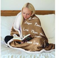 Compassion Blanket Strength Courage Super Soft Warm Hugs, Get Well Gift Blanket Healing Thoughts Positive Energy Love & Hope Size: 75*100cm, Weight: 230 GSM
