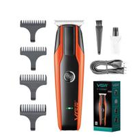 VGR V-999 Professional Rechargeable Cordless Beard Hair Trimmer Kit with Dual Motor, Guide Combs Brush USB Cord for Men, Family or Pets Rechargeabl