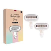 Carmesi Body Razor Swing Blade Refill Pack | Moisture Ribbon With Aloe Vera & Vitamin E, 2-Way Pivot, 5-Blade Precision | Designed to Swing Along C