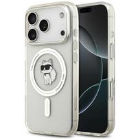 Karl Lagerfeld dėklas iPhone 17 Pro Max telefonui Choupette Magsafe Unikalus dizainas gryna