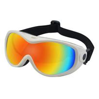 ANLORR Ski Goggles Adults Snowboarding Outdoor Sports Protective Eyewear PC Lens Anti-UV Windproof Dustproof White