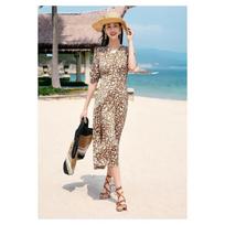 Jiu Zi Anna Kou Elegant Holiday Floral Print Dress M