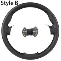 Custom Car Steering Wheel Cover For Ford Fusion Mondeo 2013 2014 EDGE 2015 2016 OEM Microfiber Leather Auto Steering Wrap B-Black thread