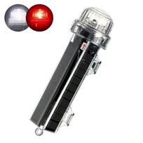 for Boat Yacht Solar Strobe Warning Light With1800mAh Battery Sealing Salt Alkali Resistant Anti Corrosion LED Anchor Light F