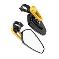 New Arrival Bicycle Handlebar Reflector Rear View Mirror Safety Adjustable Rotatable Mirror Electric Scooter for GT/Pro,Yellow NONE black
