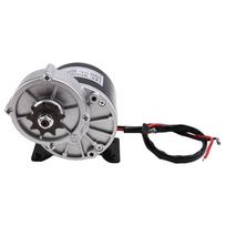 AEE5-24V 350W Gear Reduction Electric Motor With 9 Tooth Sprocket Brushed DC Motors Reductor E‑Bike Scooter Universal Motor Black  Silver