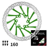 BUCKLOS Bicycle Brake Disc 160mm 180mm 203mm Ultralight Disc Rotor MTB Bike Hydraulic Disc Brake Rotor 6 Holes Bicycle Brake Hydraulic Disc Brake (Hydraulic Brake Pad)