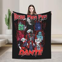 Game DMC Devil May Cry Vergil Blankets Velvet Autumn Multi-function Lightweight Throw Blanket for Bedding Office Bedspreads Size: 75*100cm, Weight: 230 GSM
