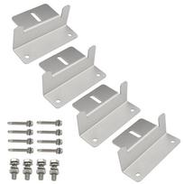 4PCS Solar Panel Z Brackets Mount Aluminum Alloy Photovoltaic Panel Mounting Bracket Screw Kit For RV Trailer Boat Roof kaip parodyta spalva