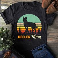 Heeler Mom Shirt | Mama, Mother, Pet Cattle Dog Owner Gift - Gift for Dog Lovers - Funny Dog - Vintage Shirt 2XL