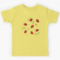 Vintage Ladybug, Retro Ladybug Graphic, 90s Y2K Bug, Cute Nature Lover Kids T-Shirt 140
