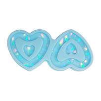 Hollow Heart Resin Pendant Earring Mold Epoxy Casting Mold DIY Earring Jewelry 1