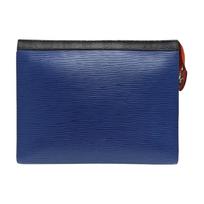 [Pre-Owned] Pochette Voyage MM Zippered Leather Toiletry Bag Clutch Medium - Very Good #UB6APH ONE SIZE