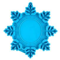 Snowflake Mirror Epoxy Mold Resin Casting Pendant Mold Suitable for Diy Crafts 1