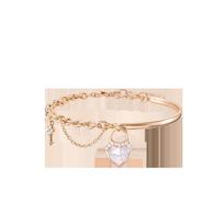 Lola Rose Bracelet [Transmitting Love] Heart Lock Series, Splicing Design, Adjustable, Sweet, Exquisite, Dreamy and Smart, Original Design LR80121 sidabras