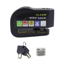 547C Motorcycle Wheel Disc Brake Lock with Alarm Aluminum Anti-theft Reminder Lock juoda