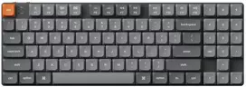 Klaviatūra žaidimams Keychron K13 Max Gateron Low Profile MX Brown 2.0 belaidė mechaninė su pašvietimu pilka