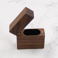 Lighter Shape Jewelry Box Portable Engagement Proposal Wedding Ring Box Natural Wood Crafts wood