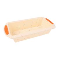 Speckled Silicone Bread Loaf Pan with Handles , Nonstick Rectangle Baking for Bread and Pound One Size balta