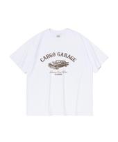 Cargo Bros Old Car Print Logo Oversized Short Sleeve T-Shirt (White) S