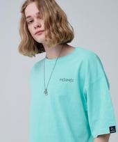 Moz Moz Mountain Pigment Oversized T-Shirt_Mint 1